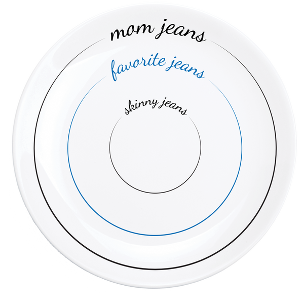 Funny Gifts for Women Portion Control Plate Unique Dinner Plate Pourtions Just Right