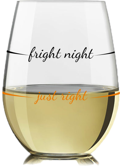 "Fright Night" Stemless Wine Glass