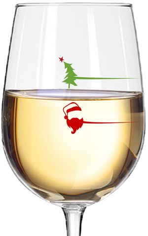 Stem Wine Glass | Santa / Grinch