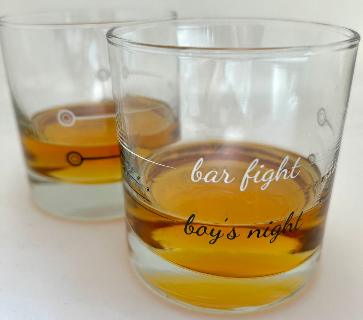 Whiskey Bourbon Glass | Boy's Night / Bar Fight