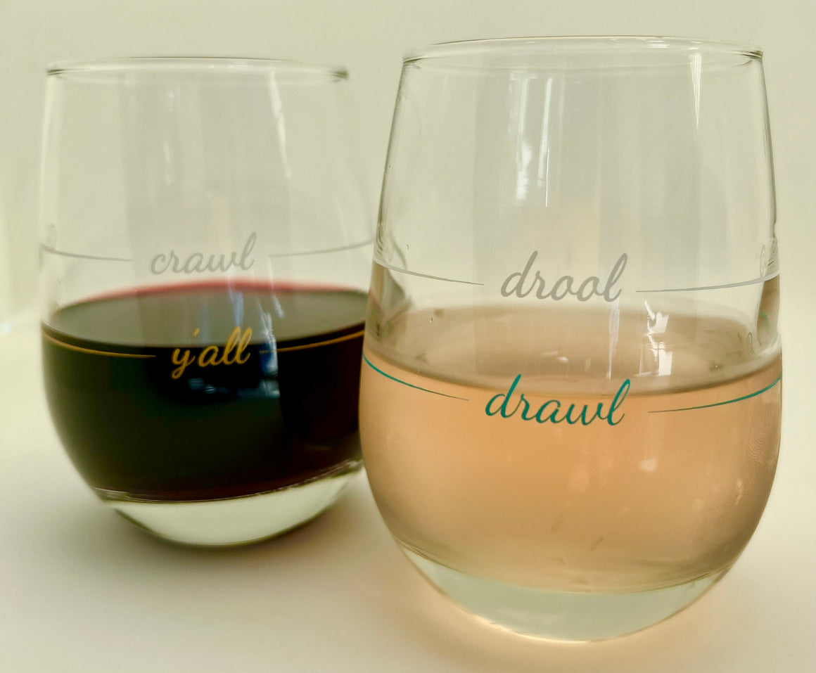 Stemless Wine Glass | Drawl / Drool