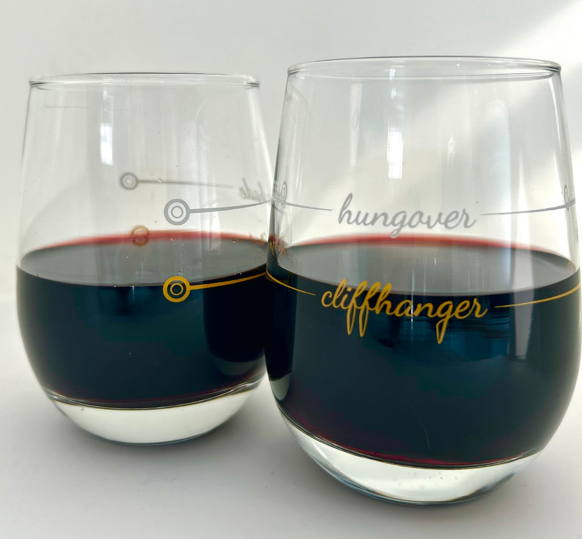 Stemless Wine Glass | Cliffhanger / Hungover