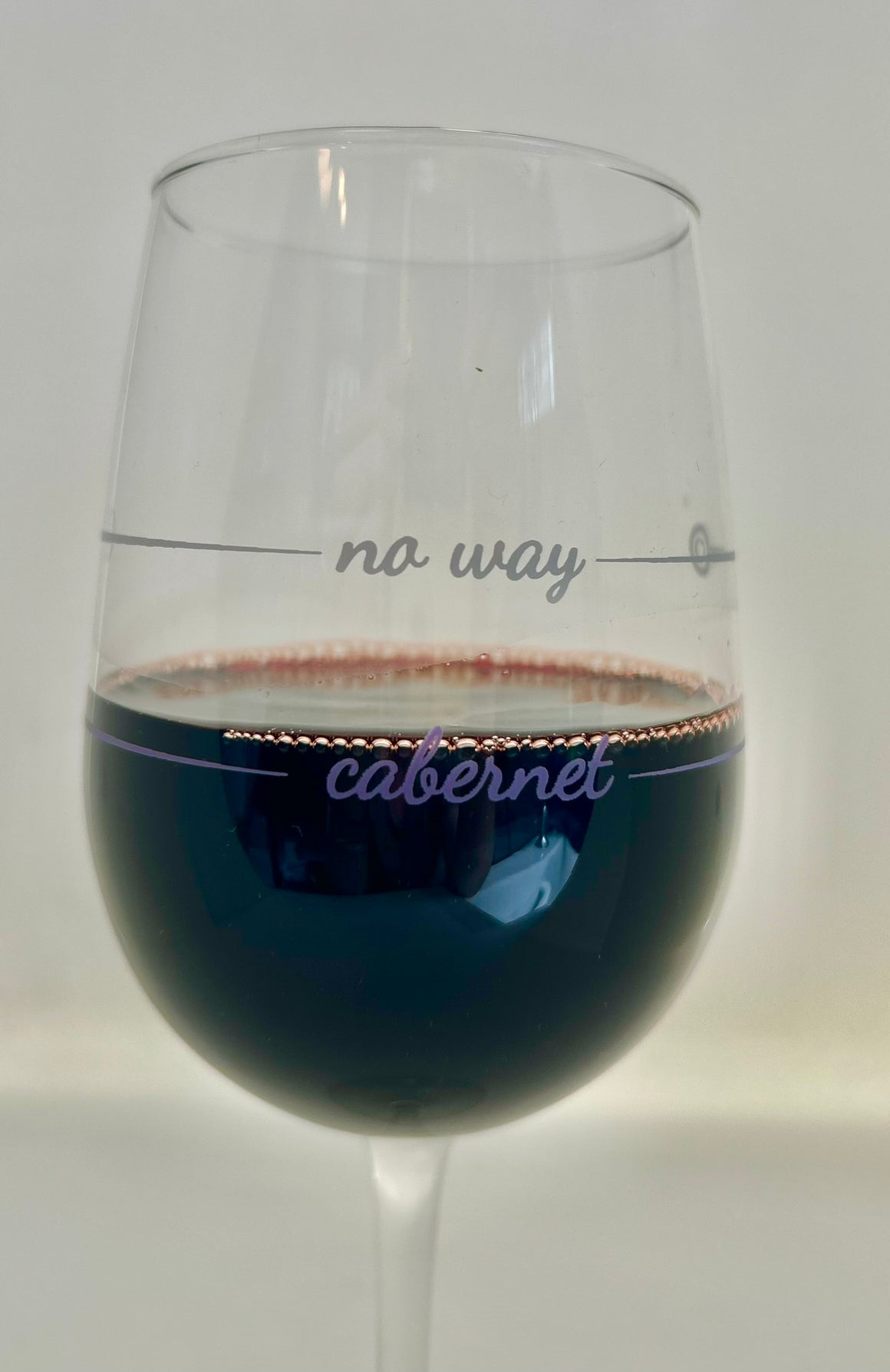 Stem Red Wine Glass | Cabernet / No Way