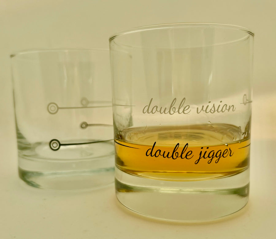 Whiskey Bourbon Glass | Double Jigger / Double Vision