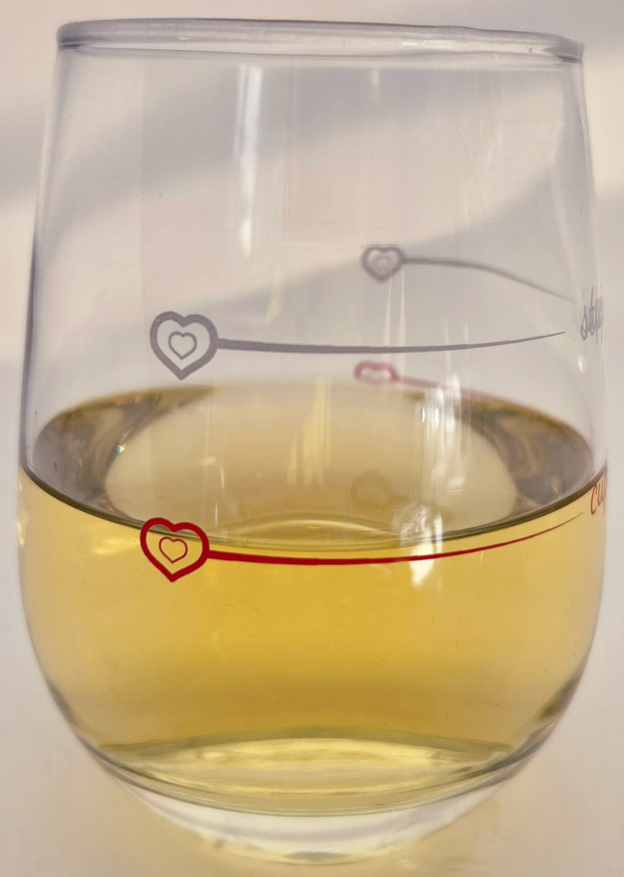 Stemless Wine Glass | Cupid / Stupid