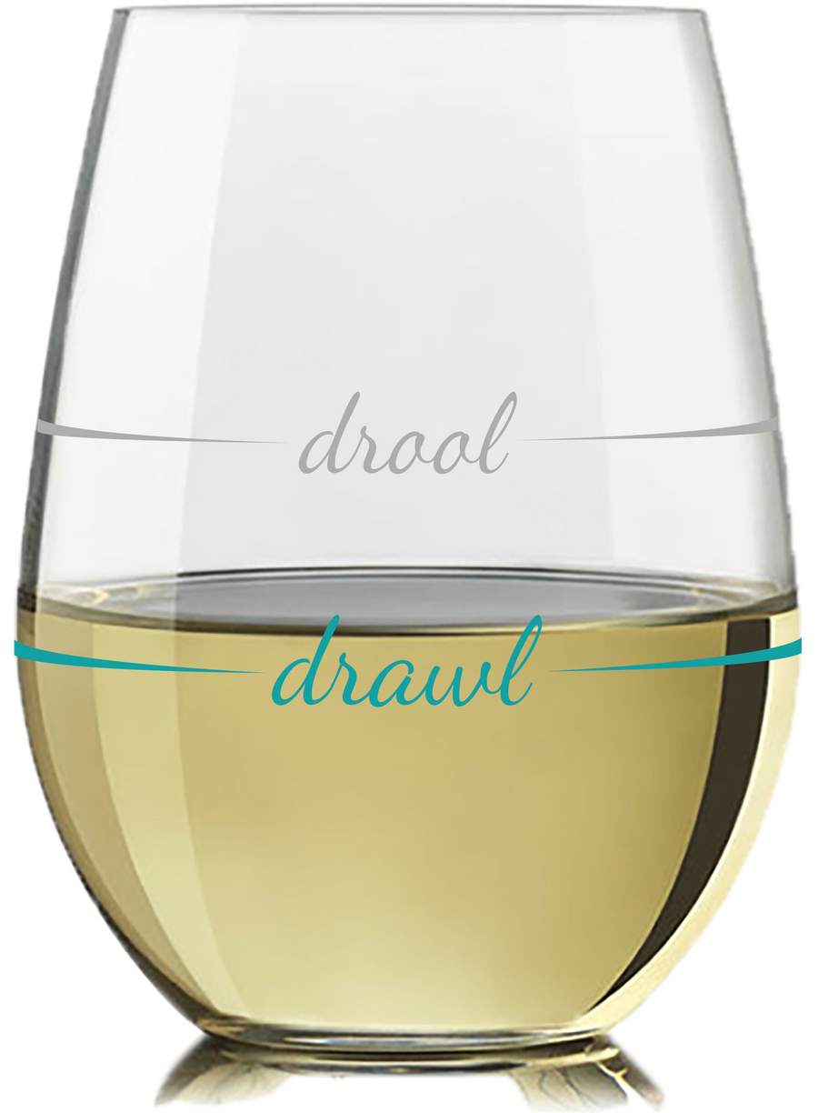 Stemless Wine Glass | Drawl / Drool