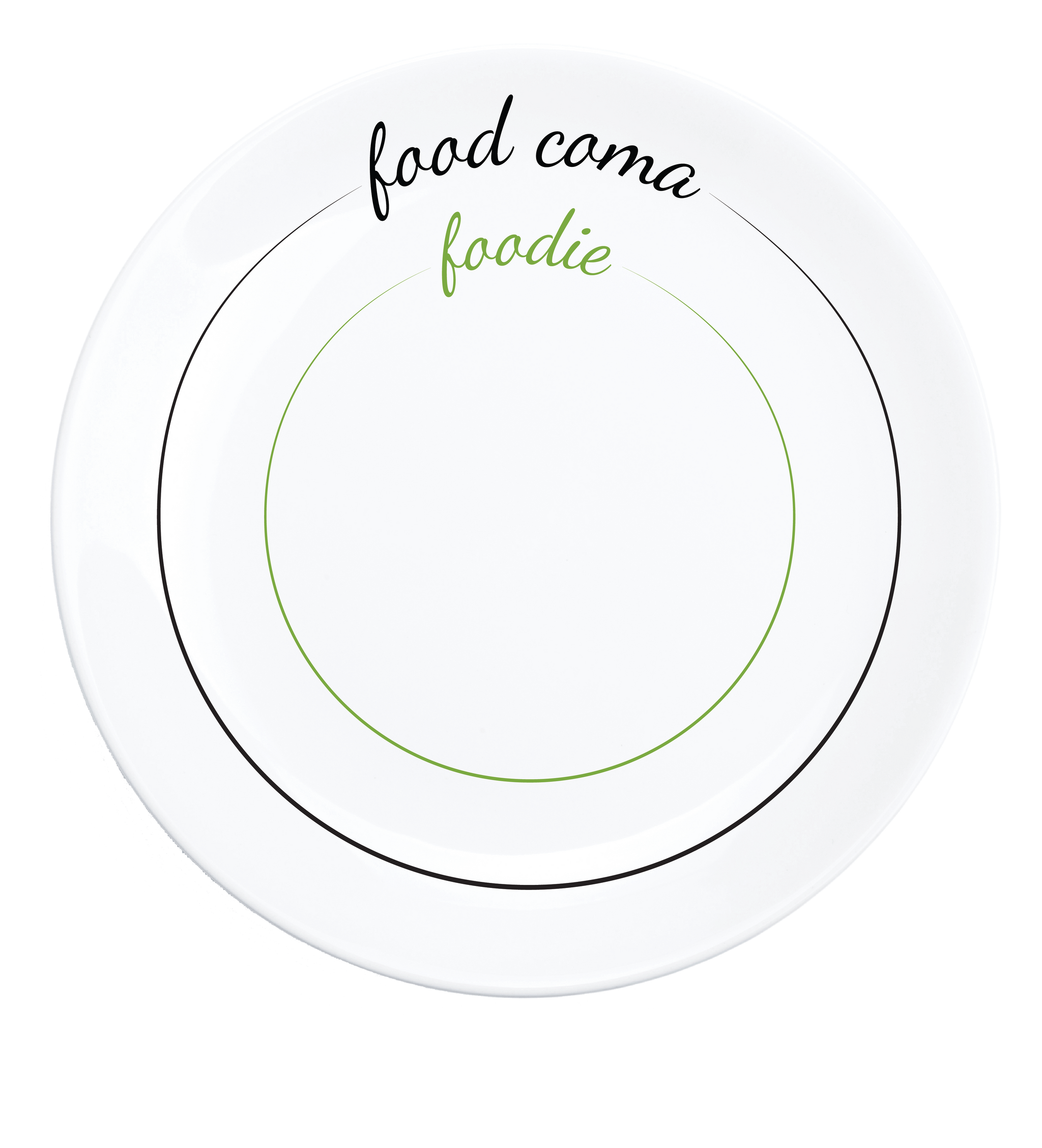 Portion Control Gift Funny Appetizer Plate Pourtions