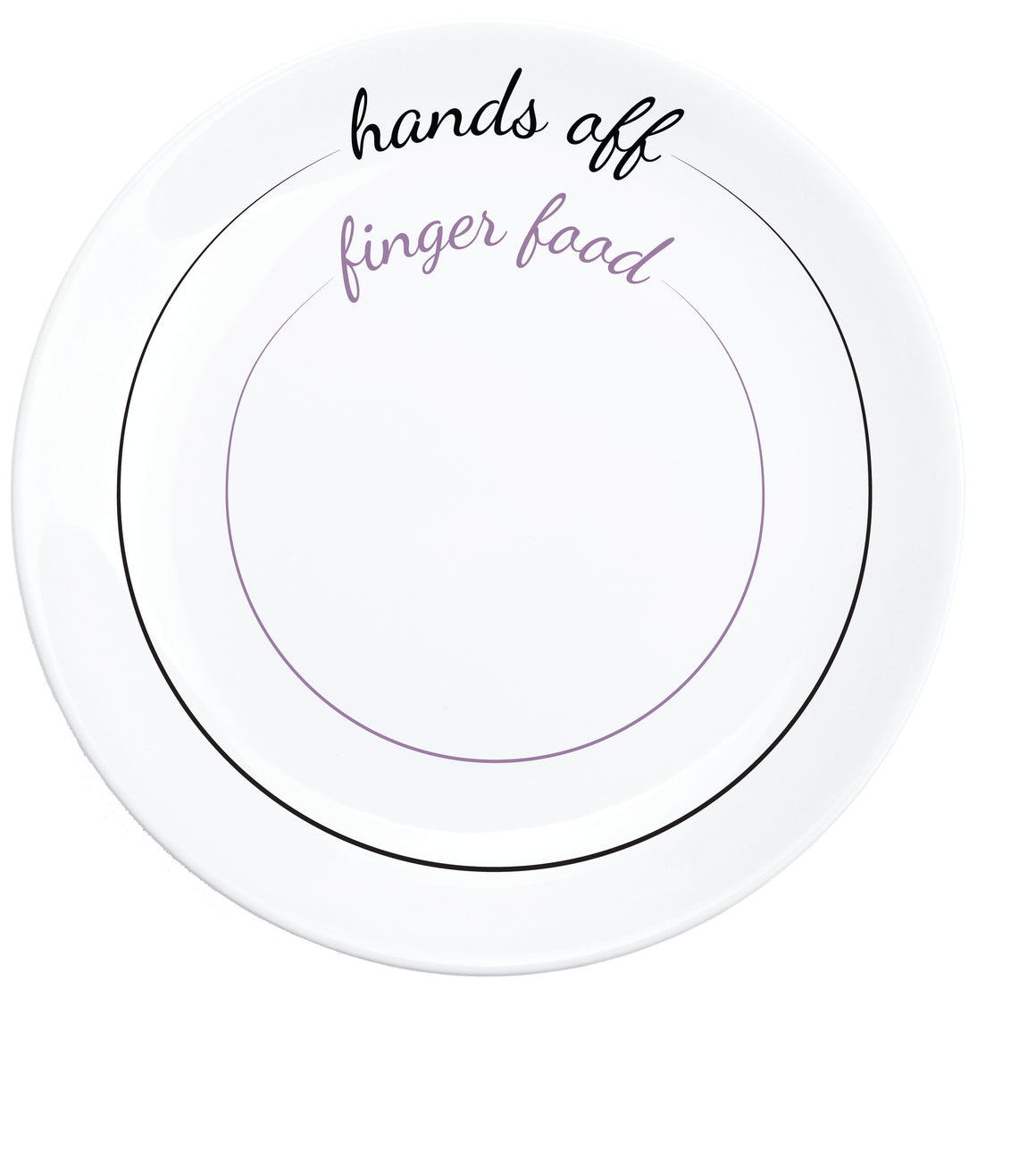 "Hands Off" Appetizer Plate